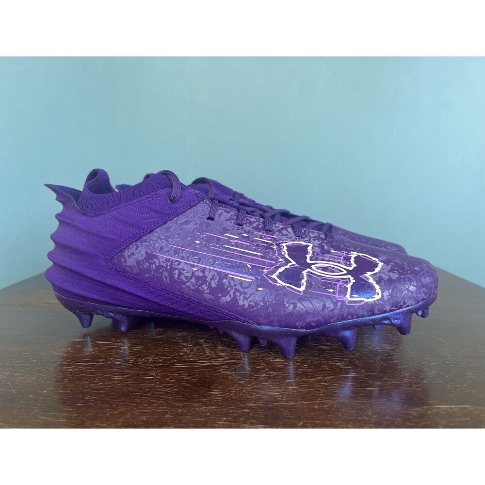 Under Armour Blur 2 MC Suede Purple Football Cleats Men’s Size 12 3027978-500